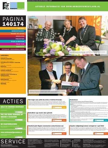 PAGINA 140174 ACTIES SERVICE - Gemeente Westland