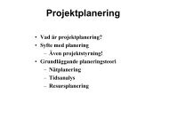 Projektplanering