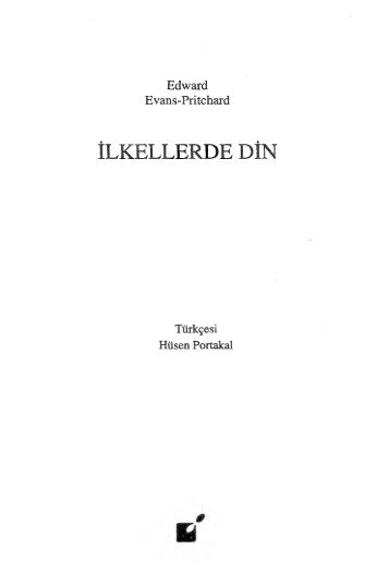 b166-Ilkellerde Din (Edvard Evans-Pritchard)(Hu..
