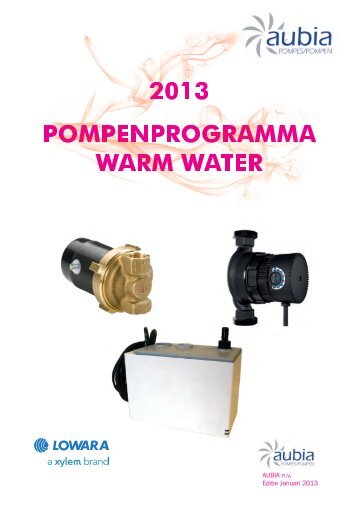 2013 POMPENPROGRAMMA WARM WATER - Aubia