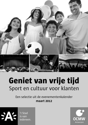 Sport en cultuur voor klanten - OCMW Antwerpen