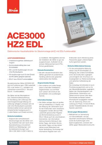 ACE3000 HZ2 EDL - Itron