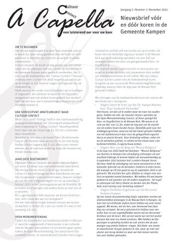 2012_11_a_capella_nieuwsbrief.pdf - Quintus Kampen