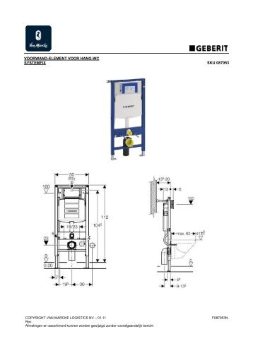 GEBERIT Systemfix voorwandelement voor ... - EASI-SHOP