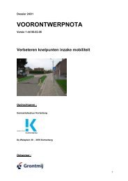 Verbeteren knelpunten inzake mobiliteit