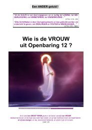 Wie is de VROUW uit Openbaring 12 - De eindtijdbode