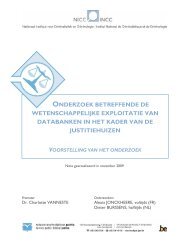 Onderzoek betreffende de wetenschappelijke exploitatie van SIPAR ...