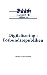 Teldok rapport 41 - Digitalisering i förbundsrepubliken