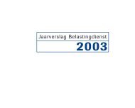 Jaarverslag Belastingdienst 2003 - Parlis