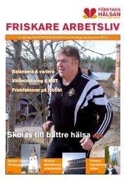 FRISKARE ARBETSLIV - Reporter AB