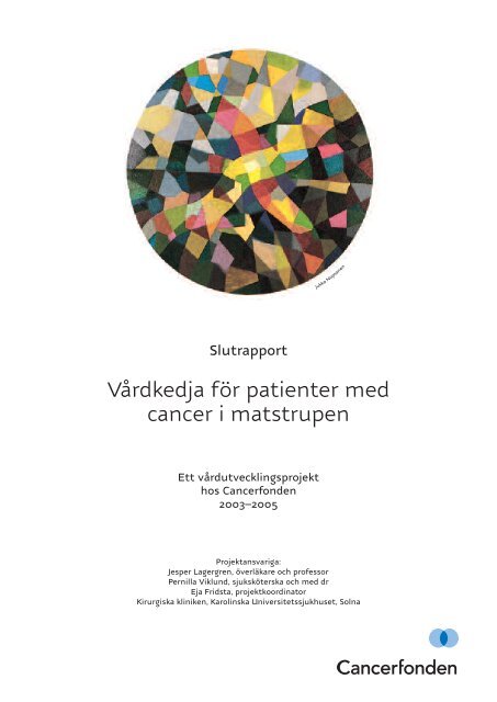 Vårdkedja för patienter med cancer i matstrupen (PDF - Cancerfonden