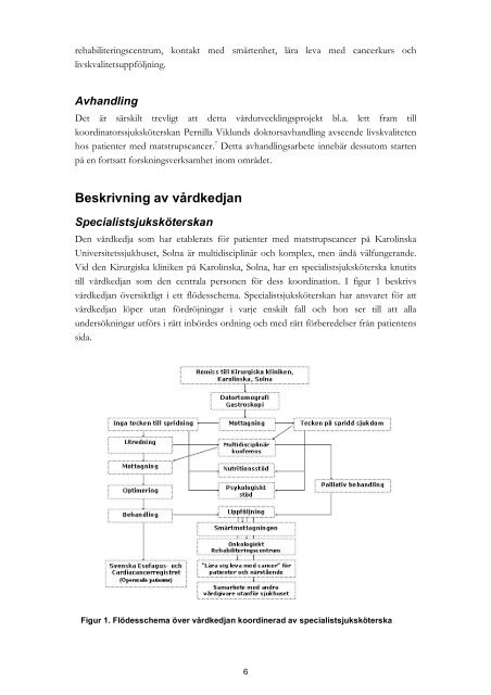 Vårdkedja för patienter med cancer i matstrupen (PDF - Cancerfonden