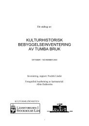 Tumba bruk, inventering 2000 - Kulturarv Stockholm