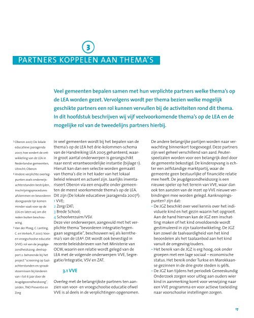 LEA en de andere partners. Een brochure voor gemeenten. - Lokale ...