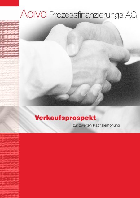 Verkaufsprospekt - ACIVO Prozessfinanzierungs AG