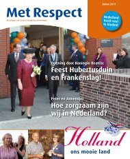 Met Respect - zomer 2011 - RESPECT Zorggroep Scheveningen