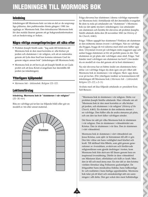 Mormons bok - Seminaries & Institutes of Religion