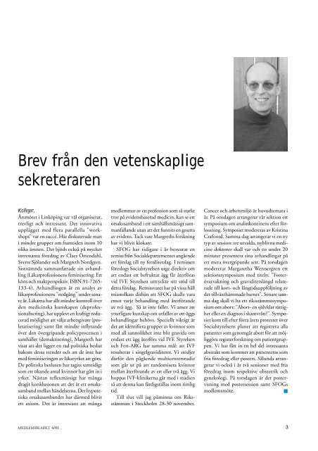 Medlemsblad 4 2001 - SFOG