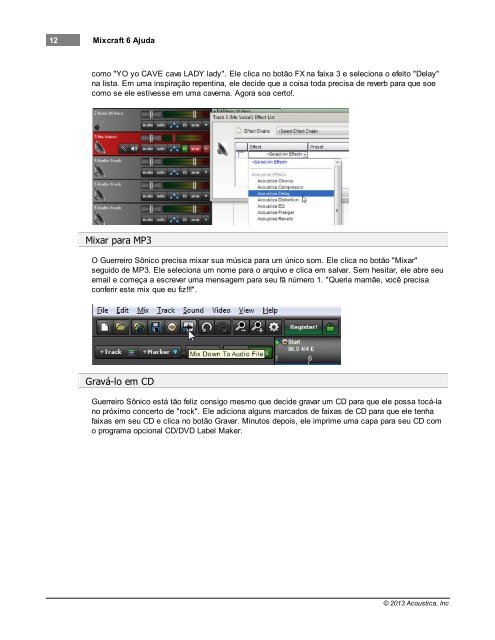 Mixcraft 6 Ajuda - Acoustica