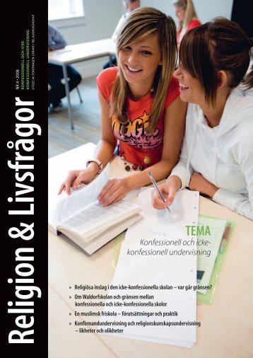 Konfessionell och icke- konfessionell undervisning - Föreningen ...