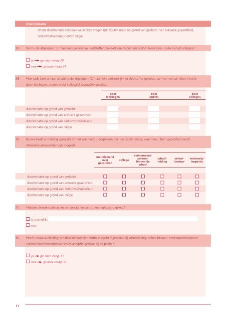 Vragenlijst Agressie, geweld, ongewenste seksuele intimiteiten en ...