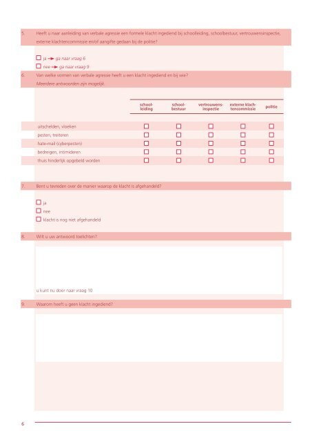Vragenlijst Agressie, geweld, ongewenste seksuele intimiteiten en ...