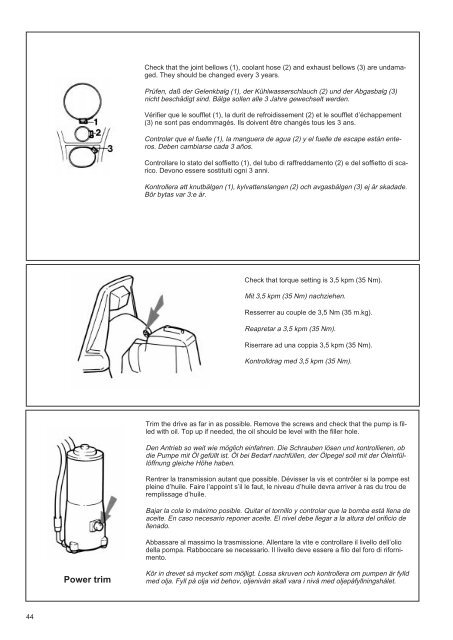 INSTRUCTION BOOK - Maritim Slip & Motor AS