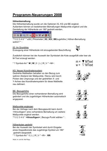 Programm-Neuerungen 2008 - Baucad *K+R