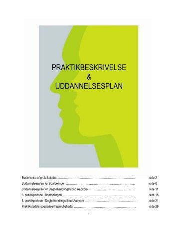 PRAKTIKBESKRIVELSE & UDDANNELSESPLAN - Nord-Bo