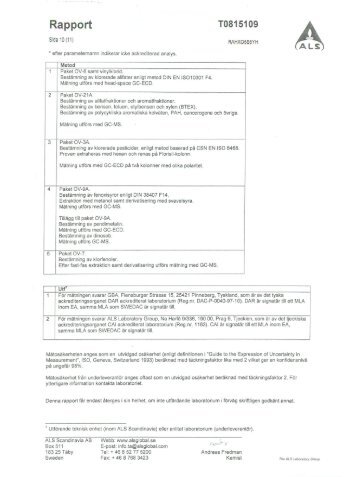 och grundvattenanalyser för 2008 (rapport 1 av 4)