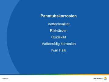 Riktvärden för pannvatten - Ragn-Sells