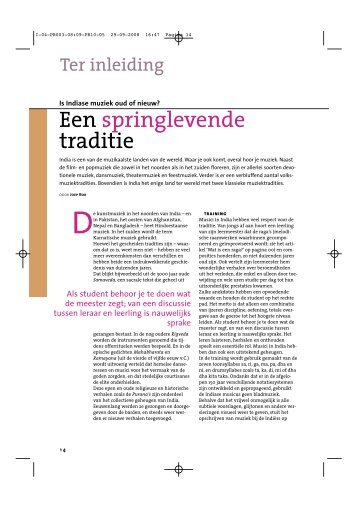 Een springlevende traditie - the website of JOEP BOR