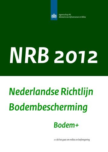 Nederlandse Richtlijn Bodembescherming (NRB)