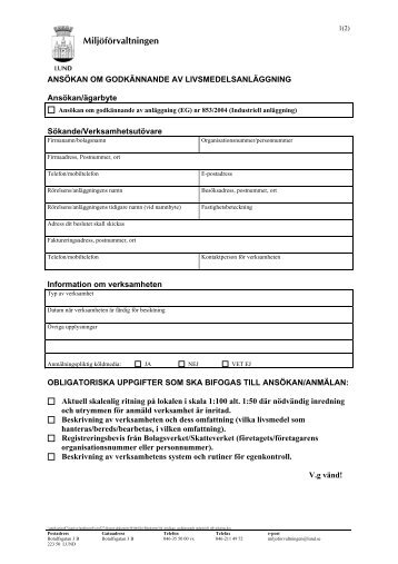 Blanketter - Lunds kommun