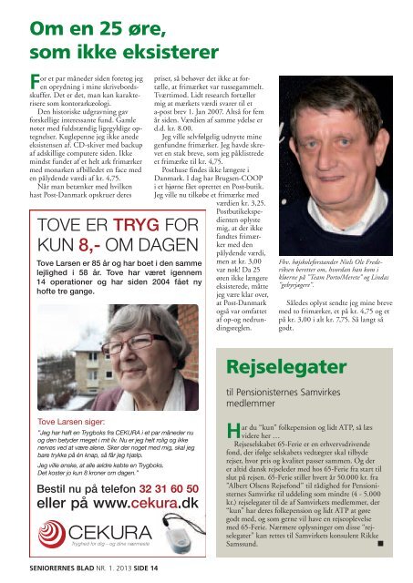 Seniorernes Blad nr. 1 2013 - Pensionisternes Samvirke