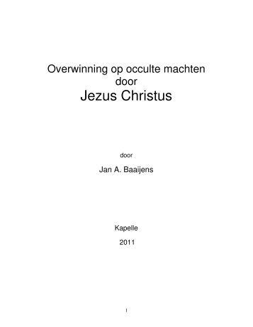 boek: overwinning op occulte machten door jezus christus