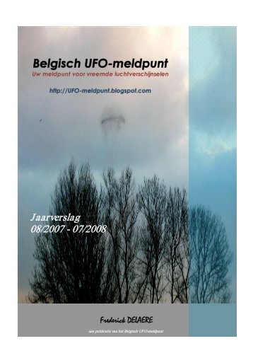 Jaarverslag 2007-2008 - Belgisch UFO-meldpunt