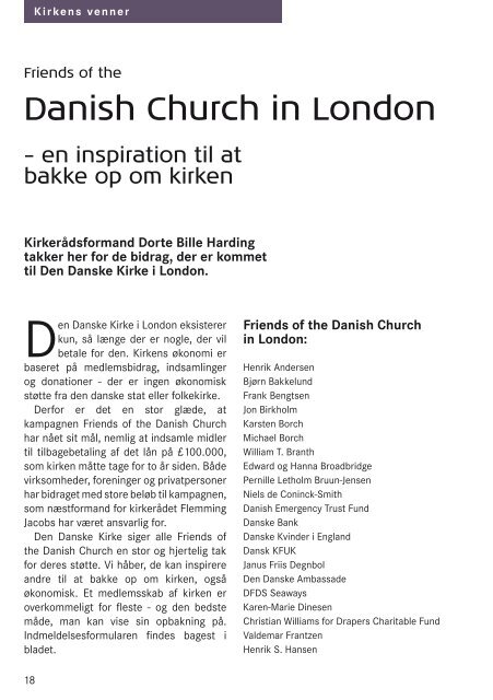 Fra foto og design til kirke og køkken - Den Danske Kirke i London