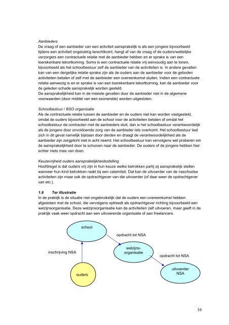 Checklist aansprakelijkheid en verzekeringen ... - BredeSchool