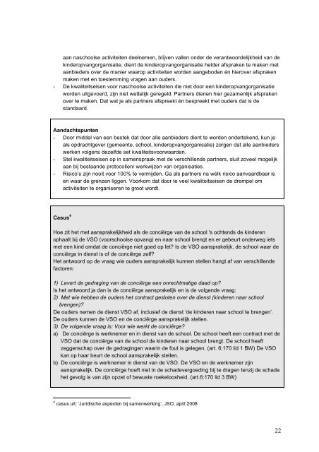 Checklist aansprakelijkheid en verzekeringen ... - BredeSchool