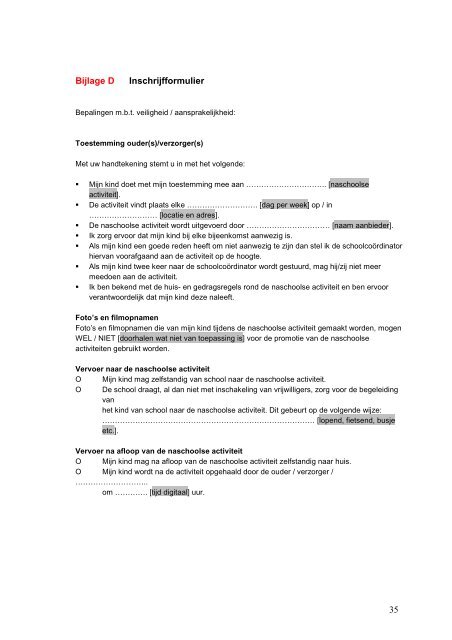 Checklist aansprakelijkheid en verzekeringen ... - BredeSchool