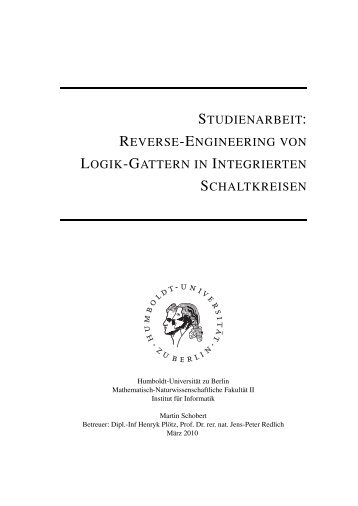 reverse-engineering von logik-gattern in integrierten ... - Degate