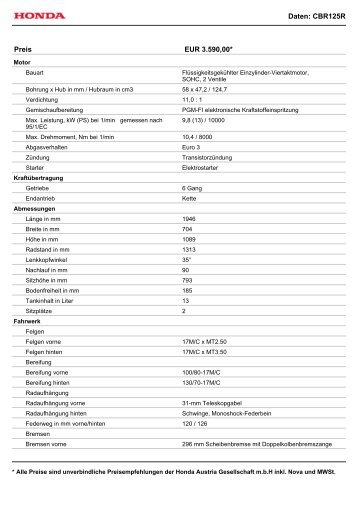 Technische Daten & Preis - Auto Stahl