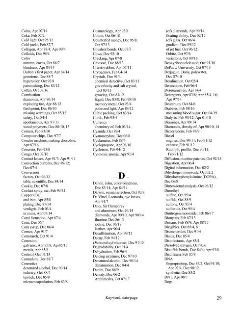 Search by Keyword - American Chemical Society