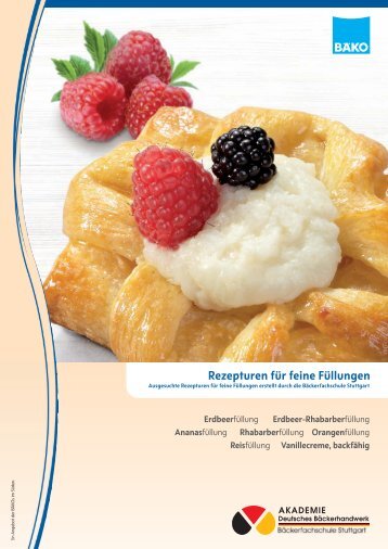 Rezepturen für feine Füllungen