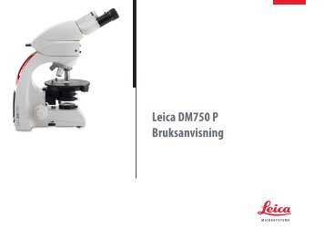 Leica DM750 P Bruksanvisning - mikrol.ru