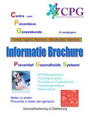 Preventief Gezondheids Systeem - CPG Franchises