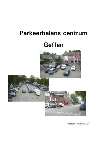 Parkeerbalans centrum Geffen - Gemeente Maasdonk