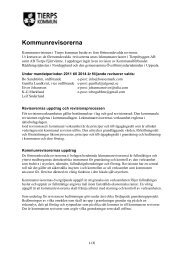 Fördjupad beskrivning av kommunrevisionen - Tierps kommun