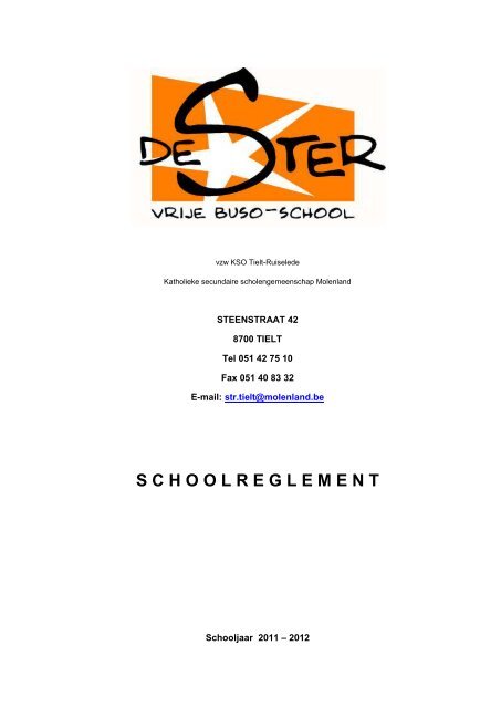 volledige schoolreglement - De Ster